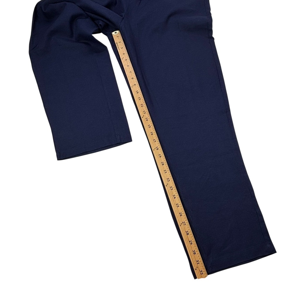 Woman Within 20W Tall Womens Blue Linen Blend‎ Elastic Waist Pull On Pants NWOT - Picture 10 of 13